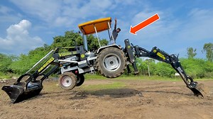 Tractor को बना दिया JCB | Tractor Mounted Backhoe Loader ट्रैक्टर पर चलने jcb मशीन Eicher 548 Tractor Mounted JCB Machine Backhoe Loader ट्रैक्टर पर चलने वाली jcb मशीन | Vinods Review - ek kisan mitra