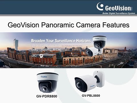 Panoramic Surveillance Camera | Wide-angle coverage with AI | GeoVison GV-PDR8800 & GV-PBL8800