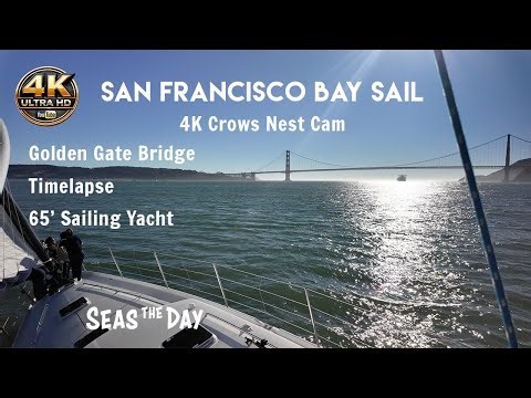 Seas the Day: Sailing San Francisco Bay | 4-Hour Voyage in 9 Minutes (Time-Lapse)