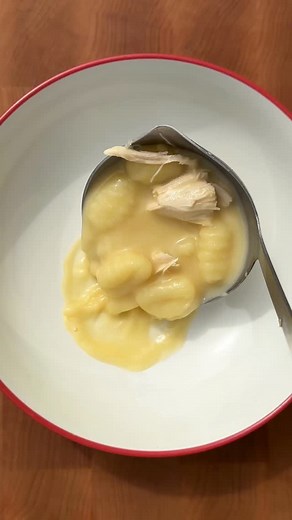 Here’s how to make @carolinagelen’s Avgolemono Chicken Soup With Gnocchi: • 2 quarts chicken stock (preferably homemade) • 3 cups torn rotisserie chicken (or other cooked chicken) • 3 medium lemons • Salt and black pepper • 1 pound shelf-stable or refrigerated gnocchi • 5 egg yolks (see Tip to save the egg whites) • 4 garlic cloves, grated • Fresh dill (optional), for garnish To a large pot over high, add the chicken stock, torn chicken and 2 teaspoons grated lemon zest (from about 1 lemon). Add