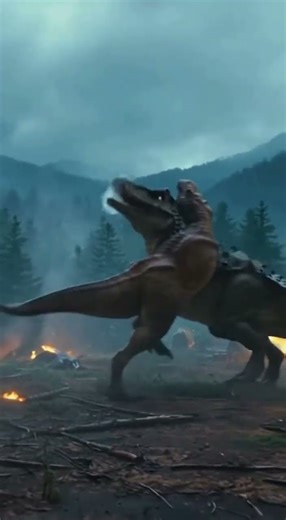 “T-Rex vs Mutated Beasts — Epic 4K Prehistoric Battle” #dinosaur #jurassicworld