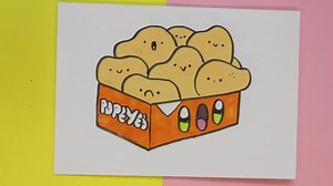 Hola bocetero Hoy dibujaremos unos lindo nugget fritos kawaii, puedes ver que dibujar comida es muy sencillo y divertido. Puedes ver mas videos de dibujos kawaii en mis canales de youtube muykawaii y 365bocetos | 365 Bocetos