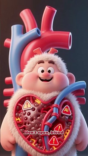 kids educational❤️ How the Human Heart Works | 4 Chambers Explained for Kids