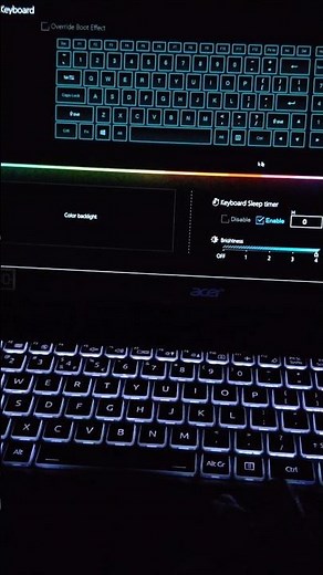 How to set rgb light in acer aspire 7 | Rgb light set acer | #acer #aceraspire7 #viral #shorts