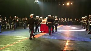 MCAS Iwakuni / H&HS / CLC-36 / MACS-4 Marine Corps Ball guests watch the parading of the ceremonial cake, an important tradition in every birthday celebration. | MCCS Iwakuni