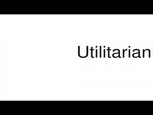 How to pronounce Utilitarianism
