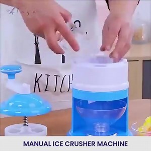 #ice #shaver #ice #crusher Visit www.ideasgifts.com.pk Portable Ice Shaver Eco-friendly Large Capacity Plastic Manual Ice Shaver Machine for Home Kitchen Supplies Accessories Products Description: This product is equipped with high hardness blade, which can shave ice cubes much more faster and efficiently. This product is a hand cranked ice shaver machine without batteries, electricity or cords required, anyone could use it. Ice shaver is made of high quality plastic material, lightweught and pr