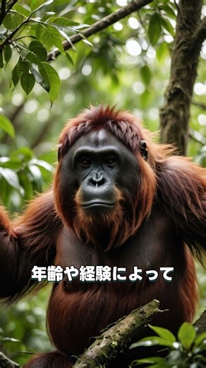 この動物、毎晩“あるもの”を作ります ”オランウータン”