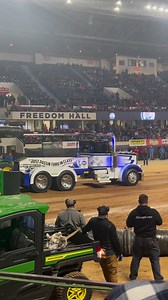 Wait and see what happens to “Just Passin, Thru in Class” at the MAC Trailer Winter Nationals! #ntpa #semi #semipulling #supersemi | NTPA Truck and Tractor Pulling