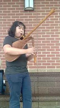 Stella Splendens on medieval bagpipes practice