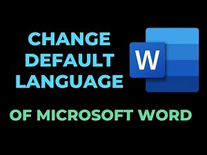 how to change default language of microsoft word