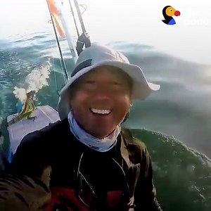 Guy Rescues Iguana From Middle Of The Ocean