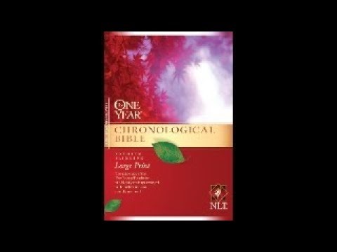 Reading through the Bible in a year chronologicaly. NLT