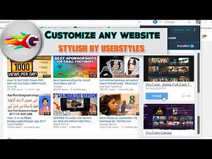 CUSTOMIZE any Website by Userstyles Custom Themes and Skins GIFT4YOU