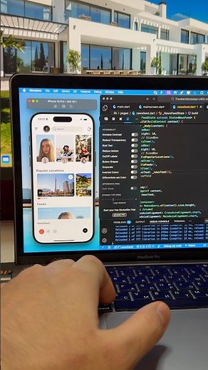 Flutter Travelers Social App in 20 Seconds!