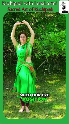 Kuchipudi Step #5 - Eye Coordination & Diagonal Illusion | Sacred Art of Kuchipudi Lenalaxmi