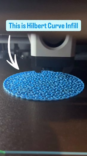 Hilbert Curve Infill - Great for high warp materials like Nylon, PEI, and more… | WhatsManufacturing