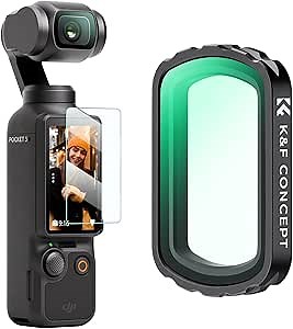 K&F CONCEPT Magnetic UV Filter for DJI Osmo Pocket 3, Magnetic Multi Coated Lens Protect Filter for DJI Pocket 3 Creator Combo