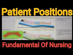 WHAT ARE THE PATIENT POSITION ? PATIENT POSITIONING IN THE OT !