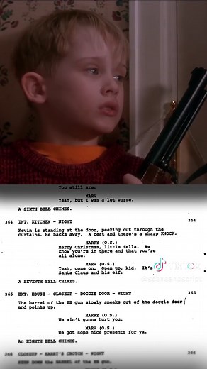 Home Alone - written by John Hughes #film #filmclips #movieclips #screenplay #screenwriting #screenwritingtiktok #scripttoscreen #homealone