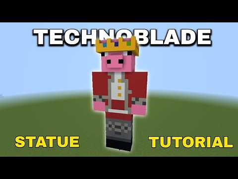 How to Build a Technoblade Statue in Minecraft