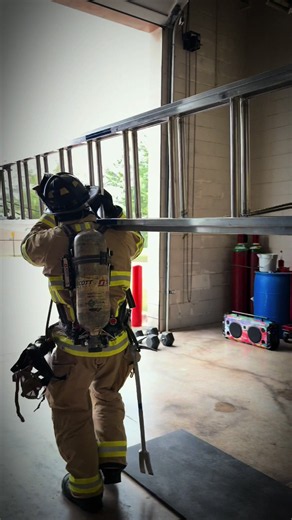 24ft Ladder Forcible Entry Drill — Station Training Time 4:08
