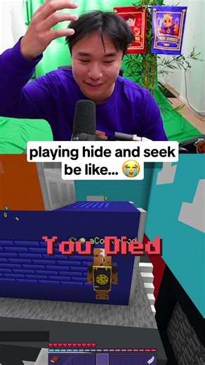 hide n seek in minecraft 😭😭😭😭