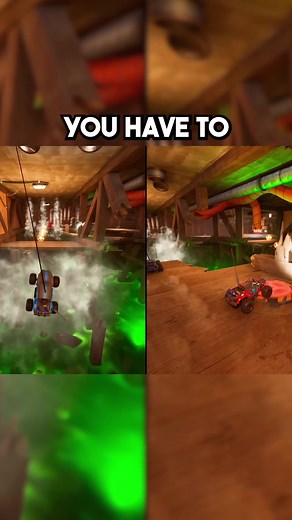 Send to your Duo! This is a co-op puzzle adventure where two players pilot tiny RC cars through the maze-like house of a missing scientist. Online or split-screen couch co-op, no timers, with grappling hooks, magnet wheels, and jump boosters across kitchens, garages, and oversized household obstacles. It’s called WheelMates. Big it takes two vibes #gaming #indiegames #wheelmates