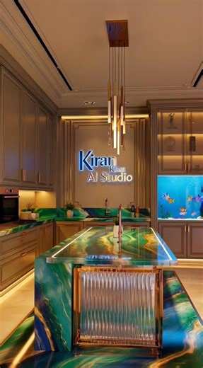 🌟 Luxury Kitchen AI 🍽️✨ | Kiran Khan AI Studio 🏡💎 – Dream Modern Designer Kitchen 🪑🌟