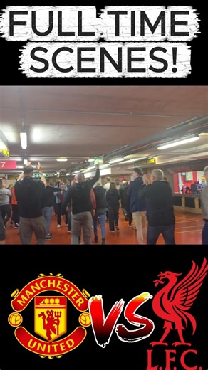 UNITED FANS CELEBRATE LIVERPOOL WIN