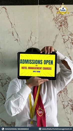 Admissions are now open for Hotel Management courses in Mumbai #hotelmanagment #education