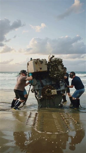 Ocean Engine Restoration | Rusted Machine Revival Timelapse 🌊⚙️