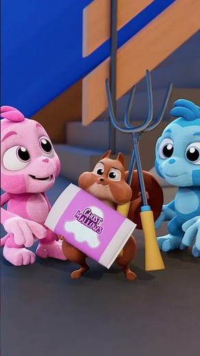 Adleys FAVORiTE Squirrel!! Phat Gus does RAiNBOW SCiENCE in CrunchLabs with Monkey Buddies