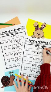 Les additions dans 20 feuilles d'exercices pratiques pour les enfants, printemps, école à la maison, faits sur les additions, maternelle, 1re année, lignes numériques, centres de mathématiques - Etsy France
