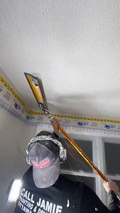 Disrupting the popcorn 🍿 ceiling industry with too shelf work! #satisfyingvideo #asmr #drywall #instagood | CallJamie Paintingdrywall