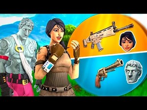 50/50 ROULETTE CHALLENGE! *NEW* FORTNITE MINIGAME! - ElChurches