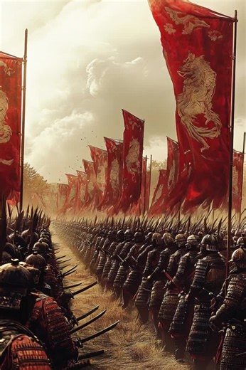 Samurai Battle of Sekigahara, 1600 AD as imagined by AI Two massive armies clash in Japan's greatest samurai battle, where Tokugawa Ieyasu's 75000 Eastern forces defeat Ishida Mitsunari's Western alliance through strategic warfare and battlefield betrayals, establishing the 250-year Tokugawa shogunate. | The History Page