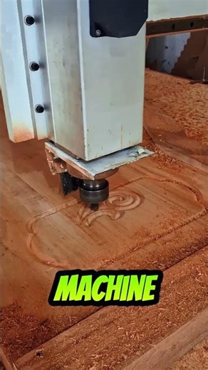 Woodworking with CNC Machine – Create unique designs in wood #shorts