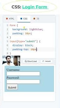 HTML Login Form #form #htmltutorial #loginform