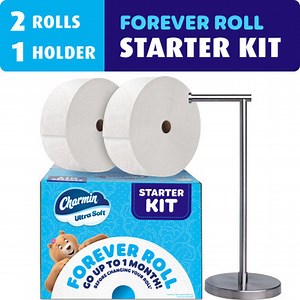 Forever Roll Starter Kit - 2 Rolls and Holder Stand Included