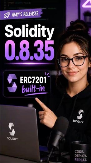 Solidity 0.8.35: ERC-7201 Builtin in 60 Seconds (Short)