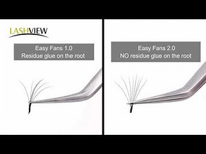 Lashview Lash Extensions: How to Use Easy-fan Self-fanning Volume Lashes