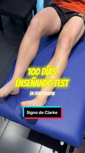 Día 29: Signo de Clarke Prueba que spodriamos usar si sospechamos de bastante desgaste articular (cartílago) o alguna afectación en la unión del cuádriceps con la rótula. Que sea positivo no significa que tenga esas afectaciones, sigue explorando! #fisioterapia #fyp #crzgf #virales