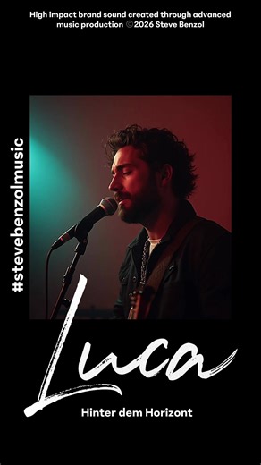 Manchmal braucht das Leben einfach eine sanfte Umarmung in Tönen. #Luca startet mit einer neuen, berührenden Ballade, produziert von #stevebenzol unter #stevebenzolmusic – zauberhafte Melodien treffen auf einen Text, der direkt ins Herz trifft. „Hinter dem Horizont“ erzählt von Liebe & Kampf, von Tränen & Heilung, von Träumen, die manchmal fern, aber nie unerreichbar leuchten. Eine ruhige, nachdenkliche Hymne, die Mut macht, Kraft schenkt und uns erinnert: Es endet erst hinter dem Horizont… wo d