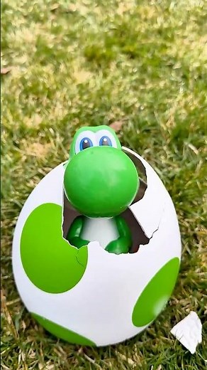 Super Mario Galaxy Yoshi Egg Hatching toy #supermario #easter #toys