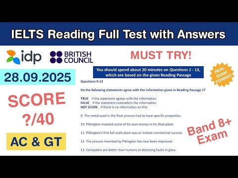 Cambridge 8 Test 2 Reading Passage with Answers 28.09.2025 - Test #19