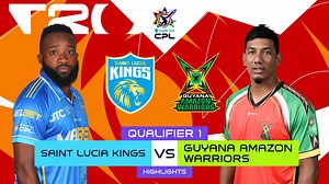 1.3M views · 14K reactions | Watch the Match Highlights from the Saint Lucia Kings vs the Guyana Amazon Warriors in Qualifier one of the CPL 2025 at Providence Stadium! #CPL25 #SLKvGAW #CricketPlayedLouder | CPL T20 | Facebook