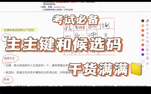 主键和候选码的关系