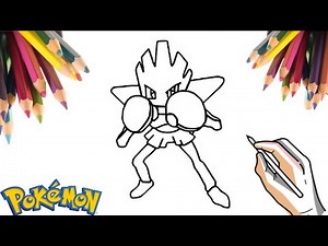 COMO DESENHAR O POKÉMON HITMONCHAN | HOW TO DRAW POKÉMON HITMONCHAN