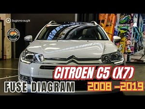 Localization and diagram of the Citroen C5 MK2